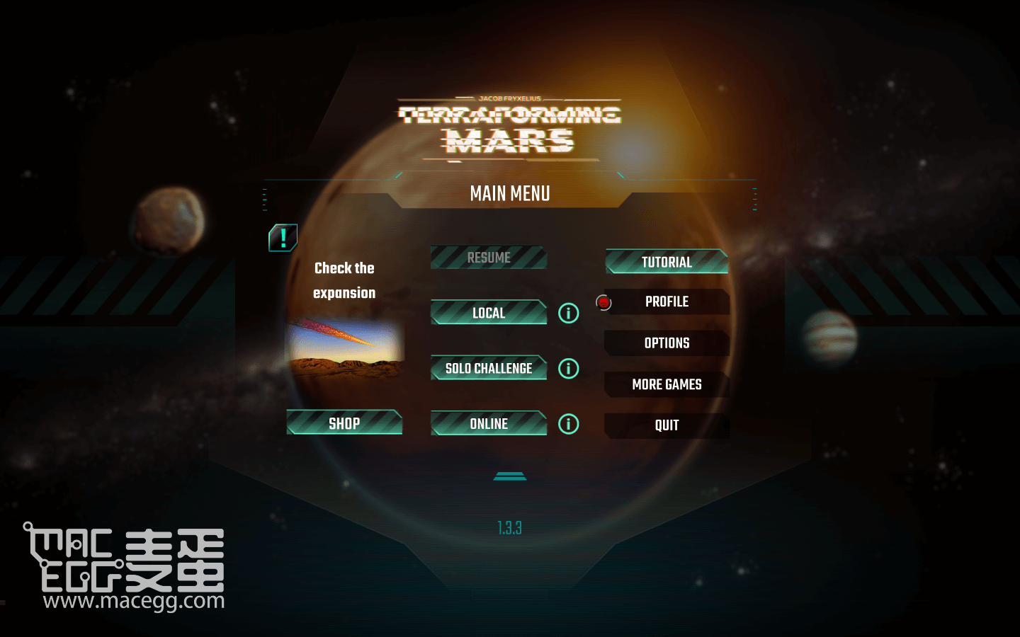 殖民火星 Terraforming Mars for Mac v2.0000.3.12730 英文原生版附DLC-麦蛋MacEgg-Mac软件-Mac游戏-电子书-免费下载