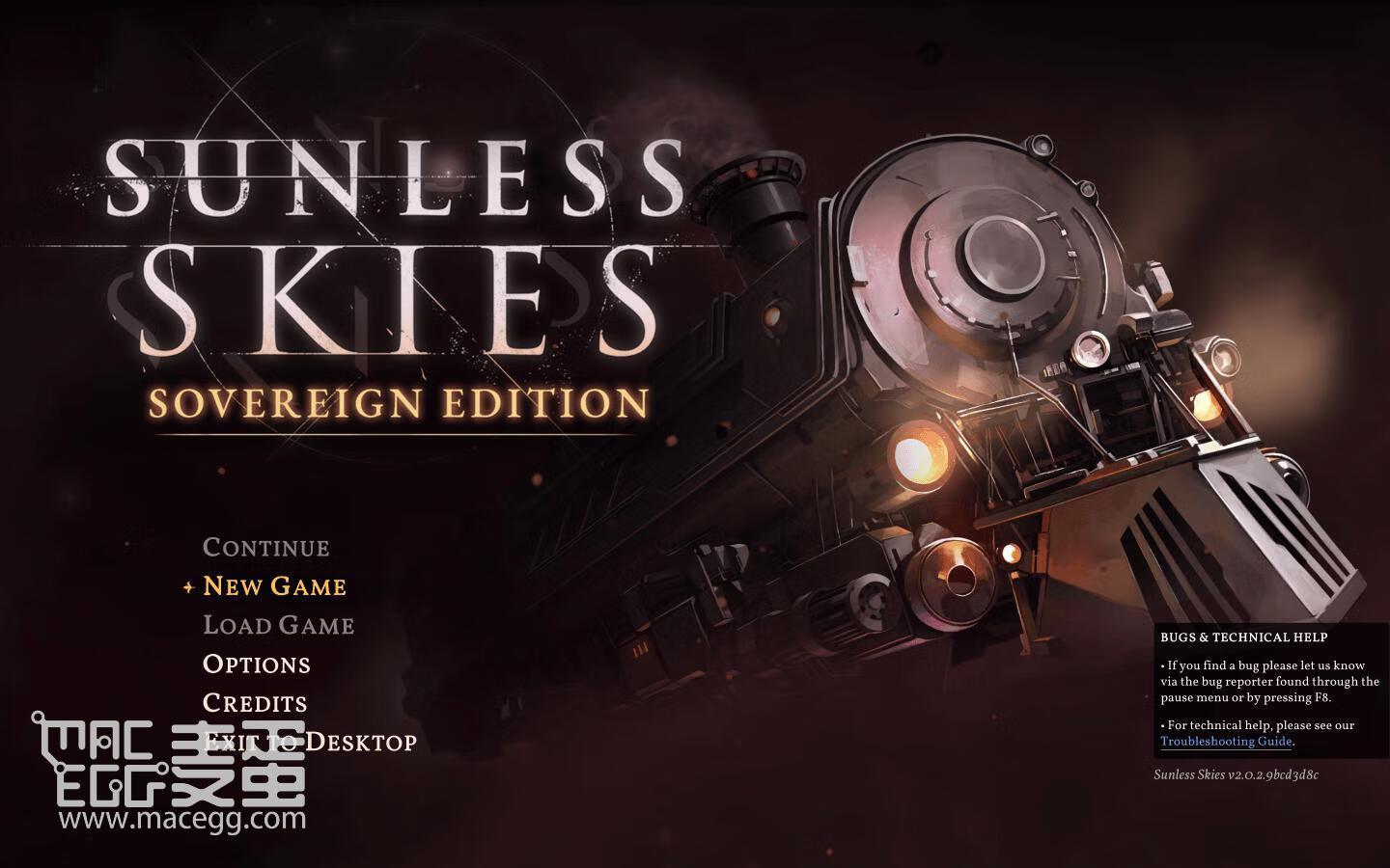 无光之空：君主版 Sunless Skies: Sovereign Edition for Mac v2.0.4 英文原生版-麦蛋MacEgg-Mac软件-Mac游戏-电子书-免费下载