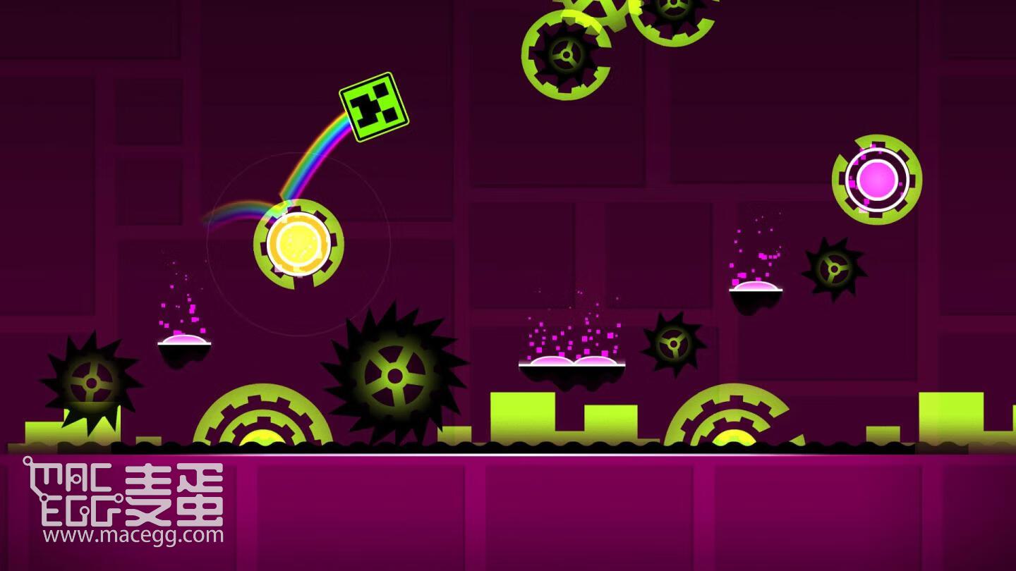 几何冲刺 Geometry Dash for Mac v2.2英文原生版 音乐跳跃跑酷游戏-麦蛋MacEgg-Mac软件-Mac游戏-电子书-免费下载