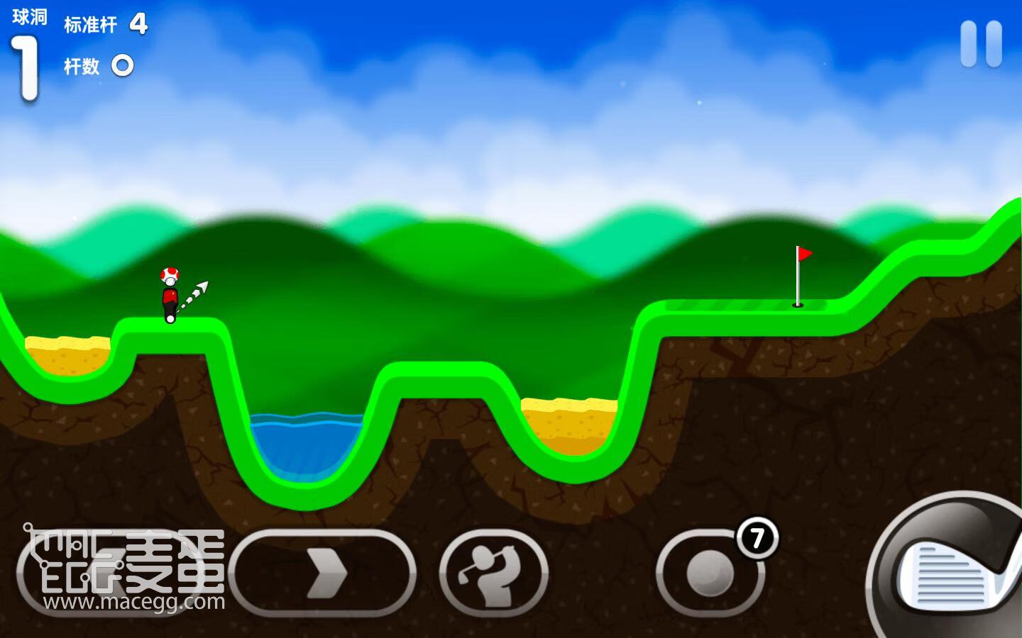 超级火柴人高尔夫3 Super Stickman Golf 3+ for Mac v1.2.0 中文原生版-6