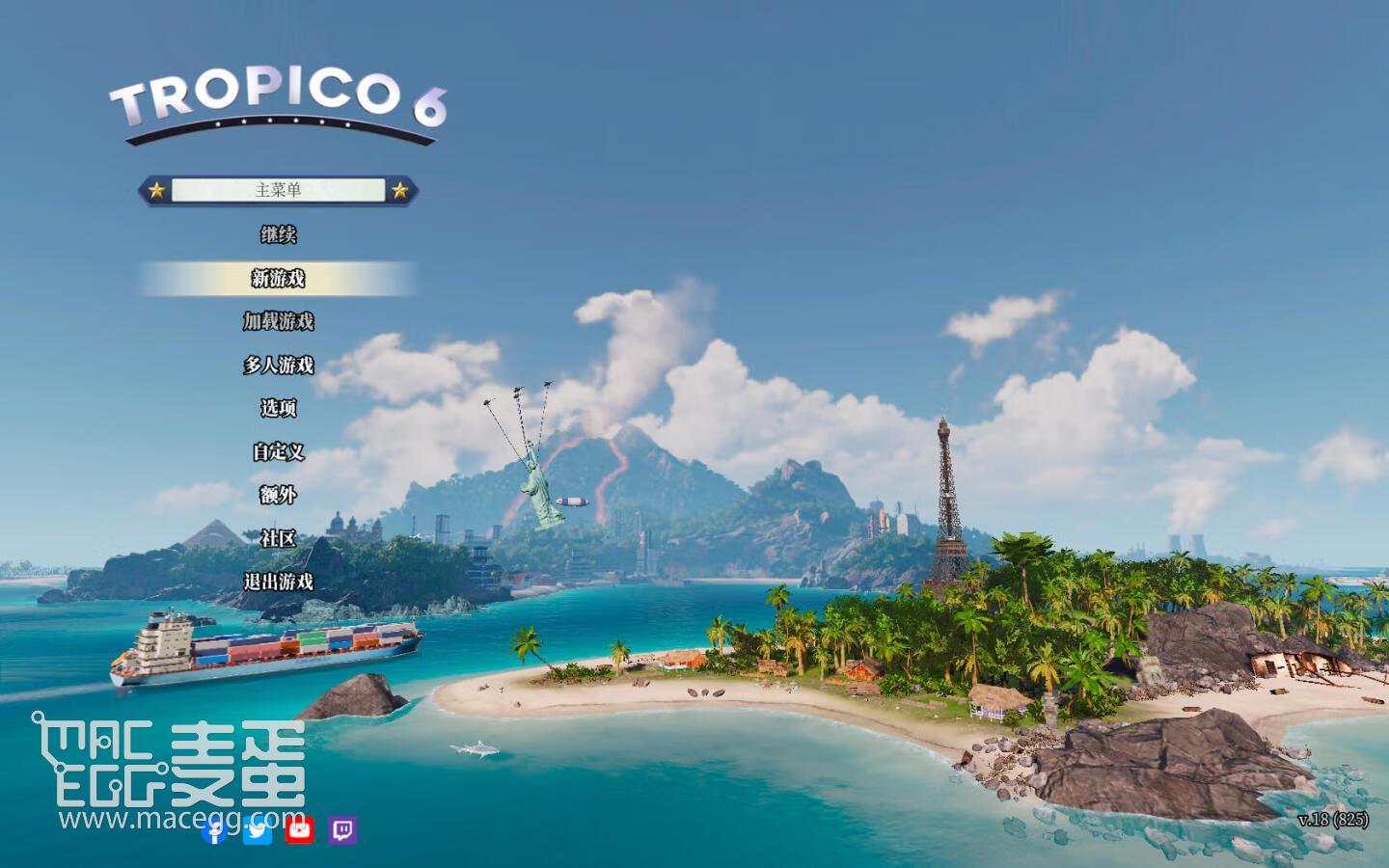 海岛大亨6 Tropico 6 for Mac v21(1109) 中文原生版 含全部DLC-6