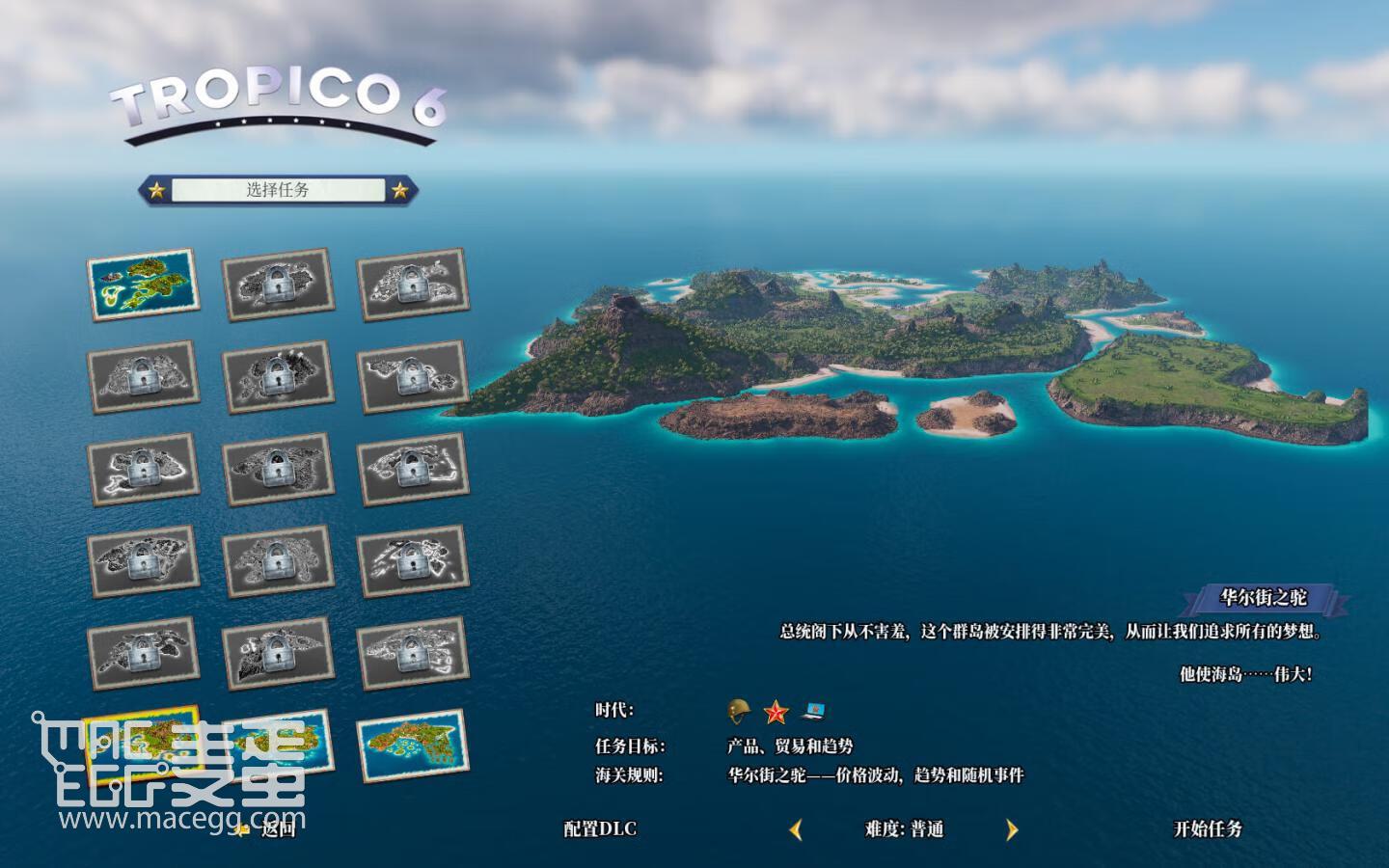 海岛大亨6 Tropico 6 for Mac v21(1109) 中文原生版 含全部DLC-8