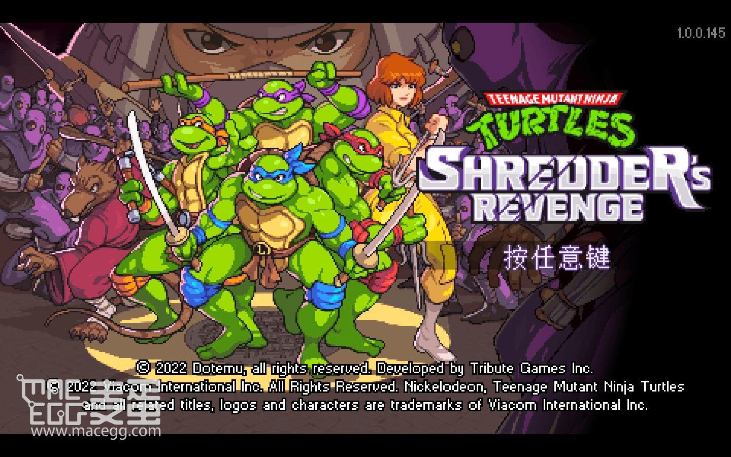 忍者神龟：施莱德的复仇 Teenage Mutant Ninja Turtles: Shredder’s Revenge for Mac v1.0.0.145 中文移植版-5