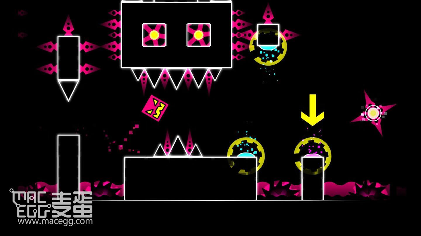 图片[4]-几何冲刺 Geometry Dash for Mac v2.2英文原生版 音乐跳跃跑酷游戏-麦蛋MacEgg-Mac软件-Mac游戏-电子书-免费下载
