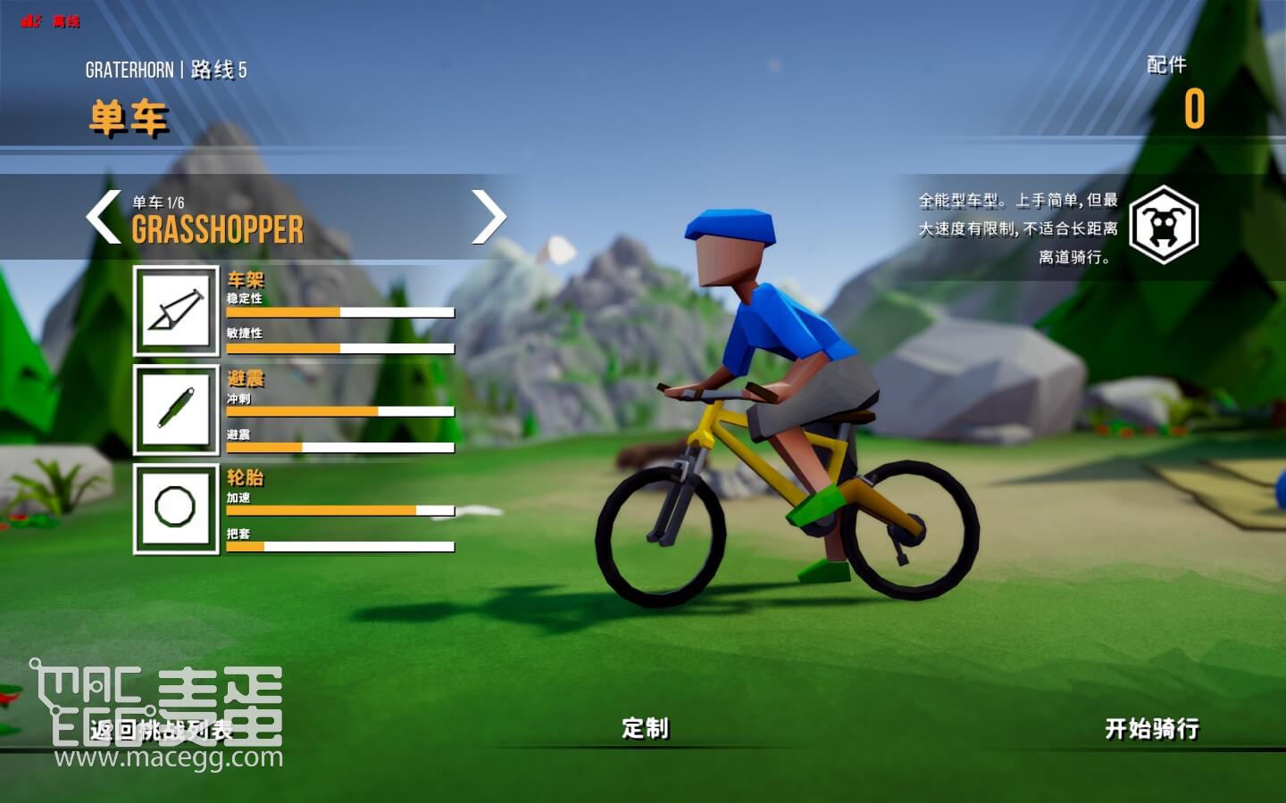 孤山速降 Lonely Mountains: Downhill for Mac v1.0.0 中文原生版 含全部DLC-4