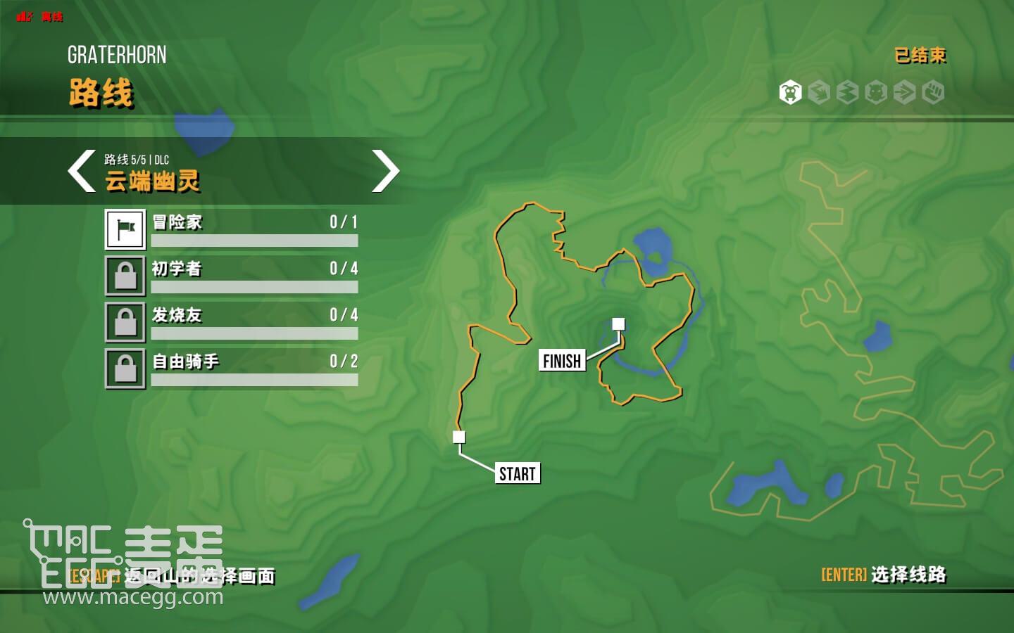 孤山速降 Lonely Mountains: Downhill for Mac v1.0.0 中文原生版 含全部DLC-3